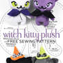 Witch Kitty Plush Sewing Pattern