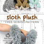 Sloth Plush Sewing Pattern