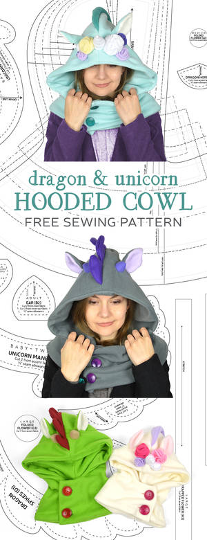 Hooded Cowl Sewing Pattern