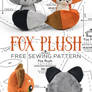 Fox Plush Sewing Pattern