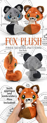 Fox Plush Sewing Pattern