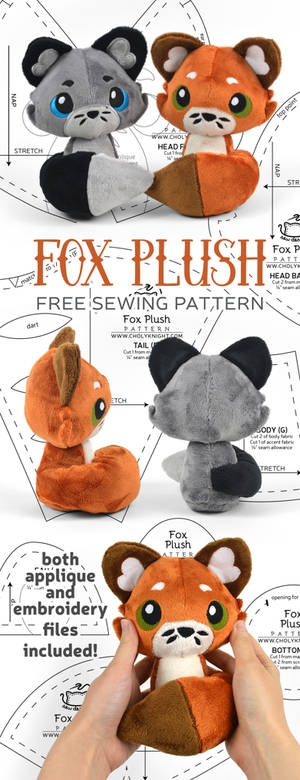 Fox Plush Sewing Pattern