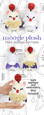 Moogle Plush Sewing Pattern