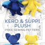 Kero and Suppi Plush Sewing Pattern