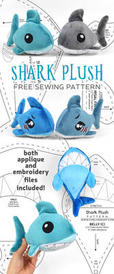 Shark Plush Sewing Pattern