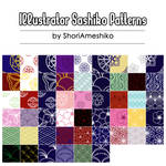 Illustrator Sashiko Patterns by SewDesuNe