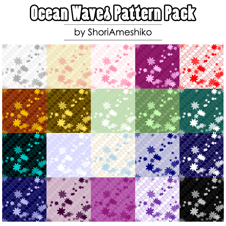 Ocean Waves Pattern Pack