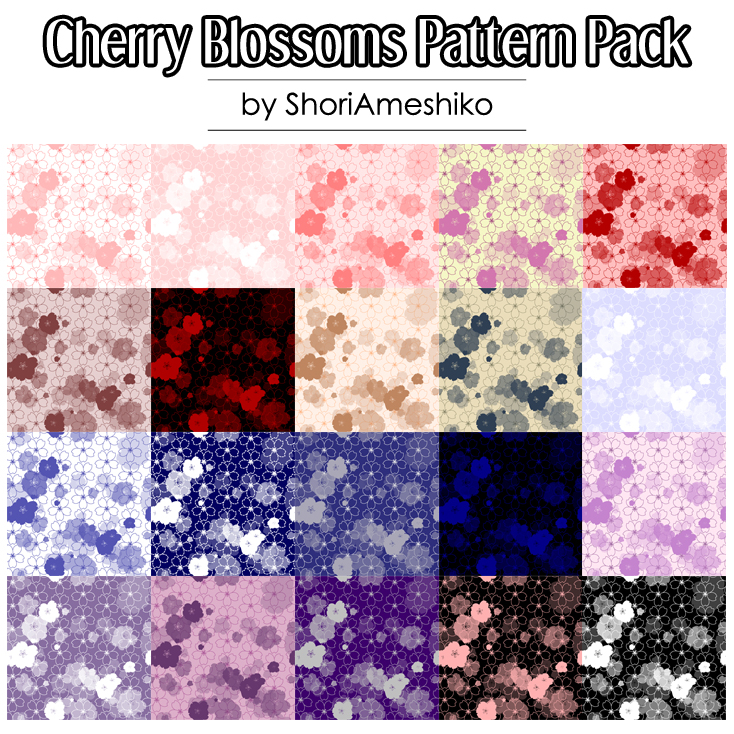 Cherry Blossoms Pattern Pack