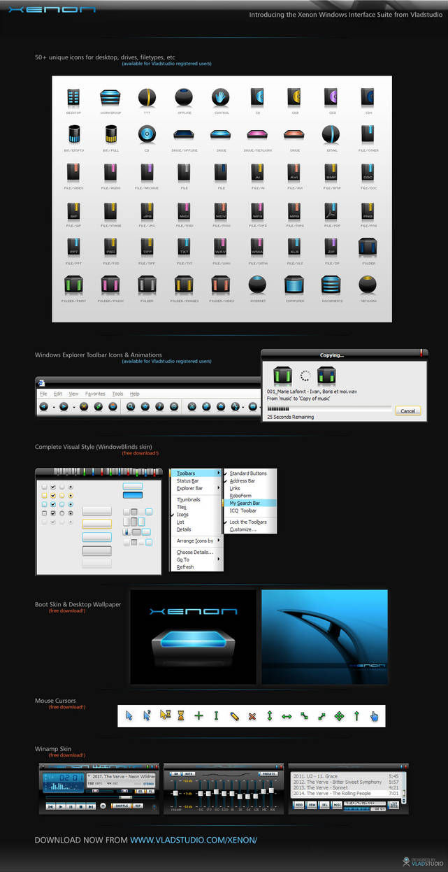 XENON cursors by vladstudio on DeviantArt