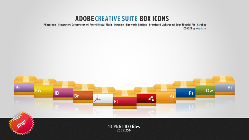 Adobe Box Icons