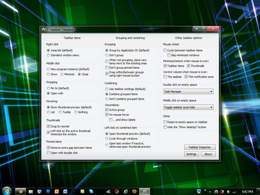 7 Taskbar Tweaker Best Background App For Win7 By Dakirby309 On Deviantart