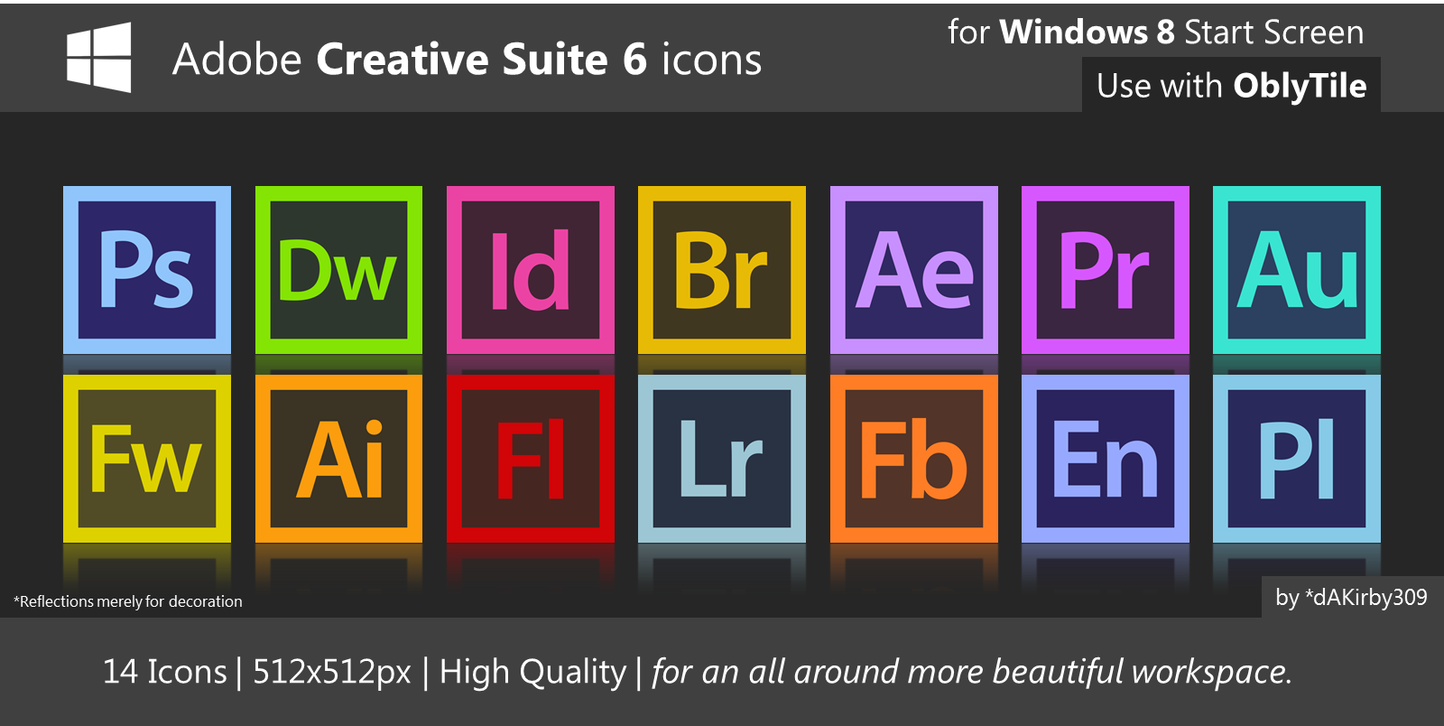 HQ Adobe CS6 Icons