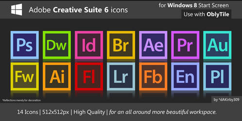 HQ Adobe CS6 Icons