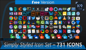 Simply Styled Icon Set - 731 Icons | [FREE]