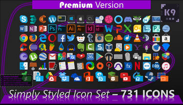 Simply Styled Icon Set - 731 Icons | [PREMIUM HD]