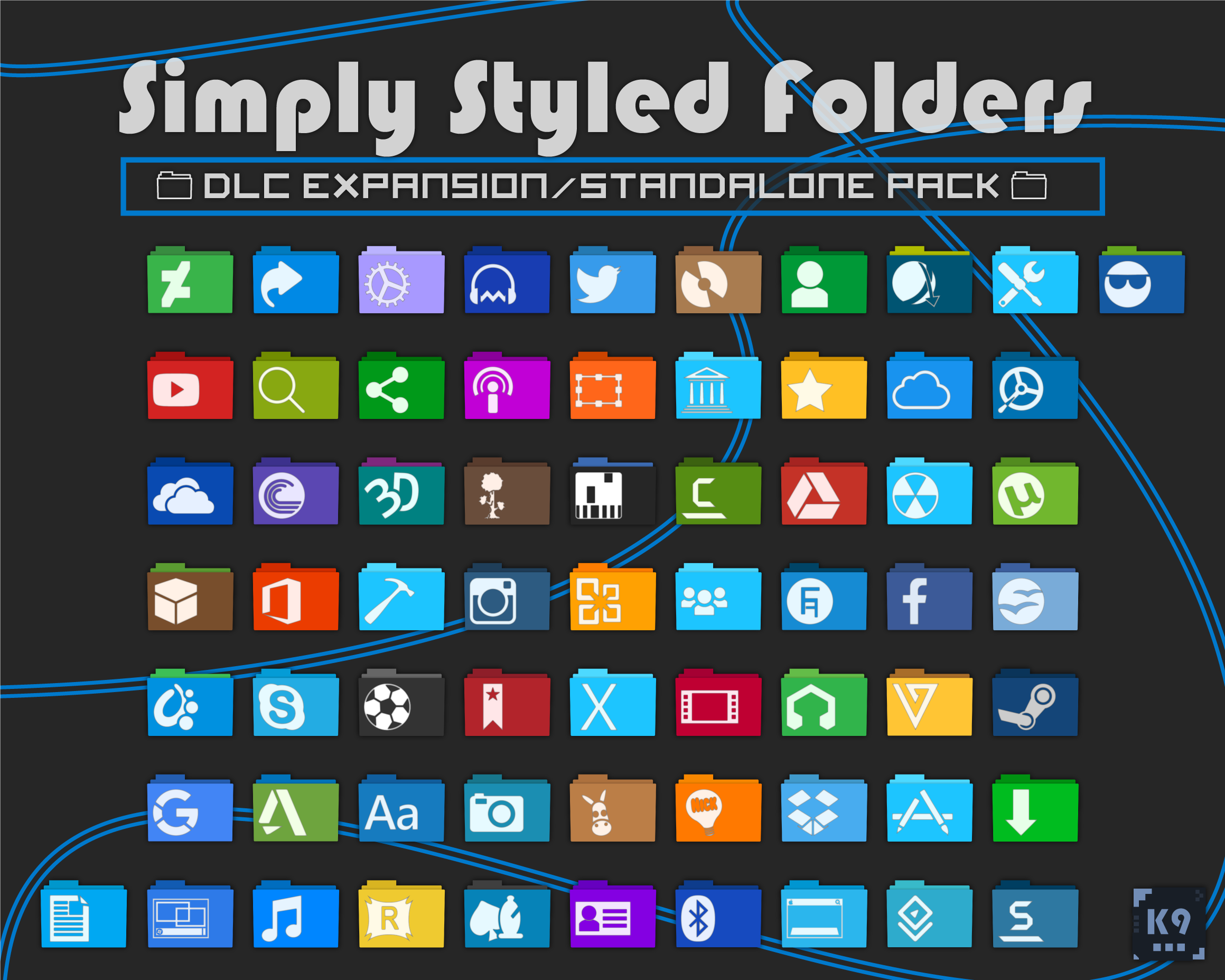 Simply Styled Folders - Expansion Pack - 65 Icons