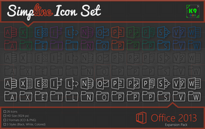 Simpline Icon Set - Office 2013 Expansion