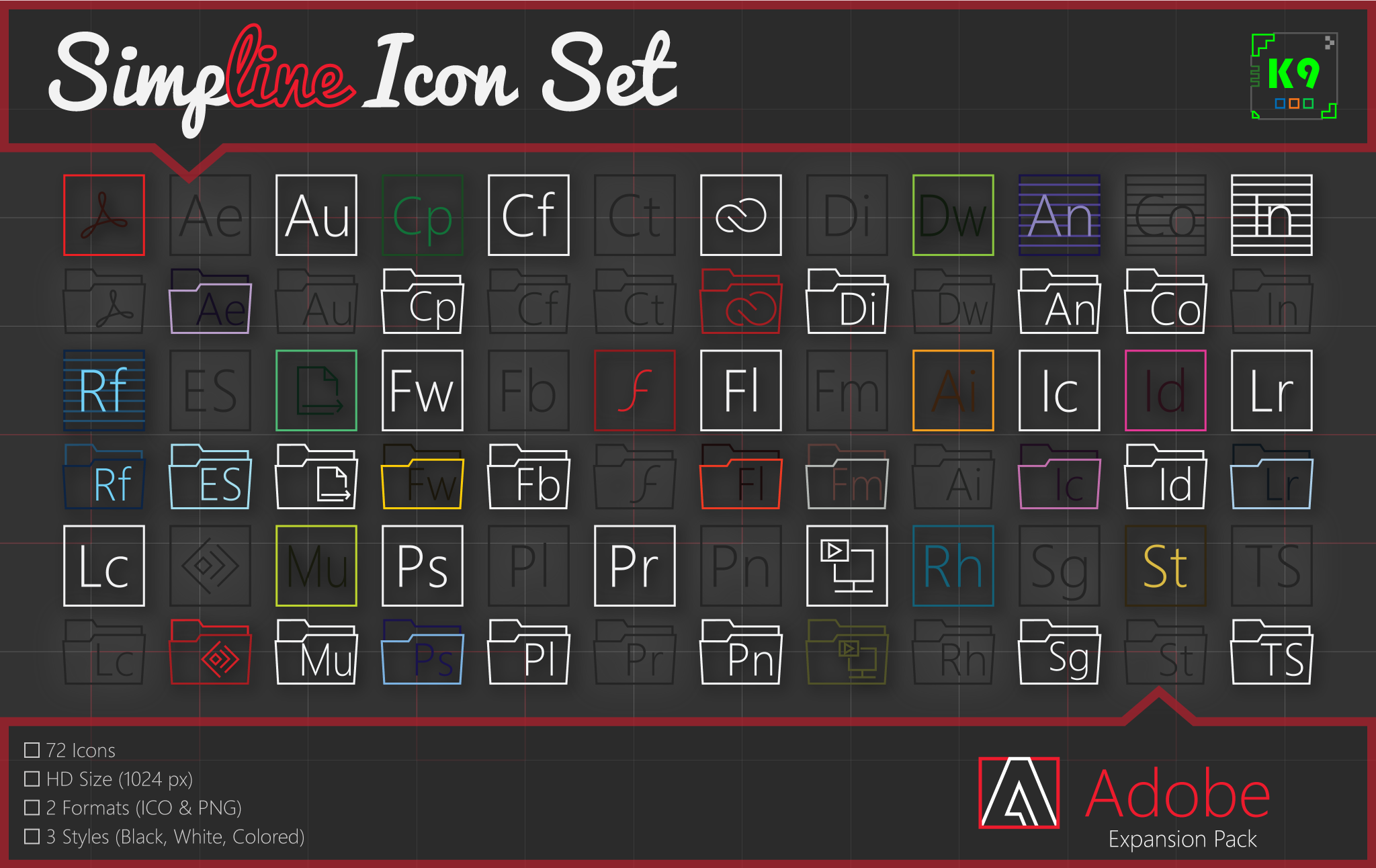 Simpline Icon Set - Adobe Expansion