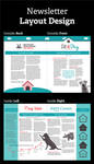 Sit and Stay - Newsletter design I did for class