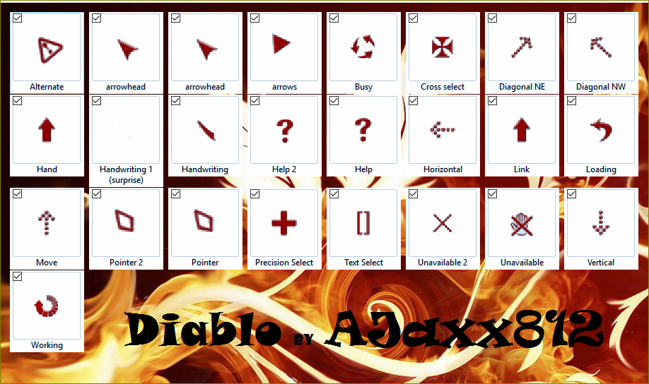 Oxy-Neon Cursors by alexgal23 on DeviantArt