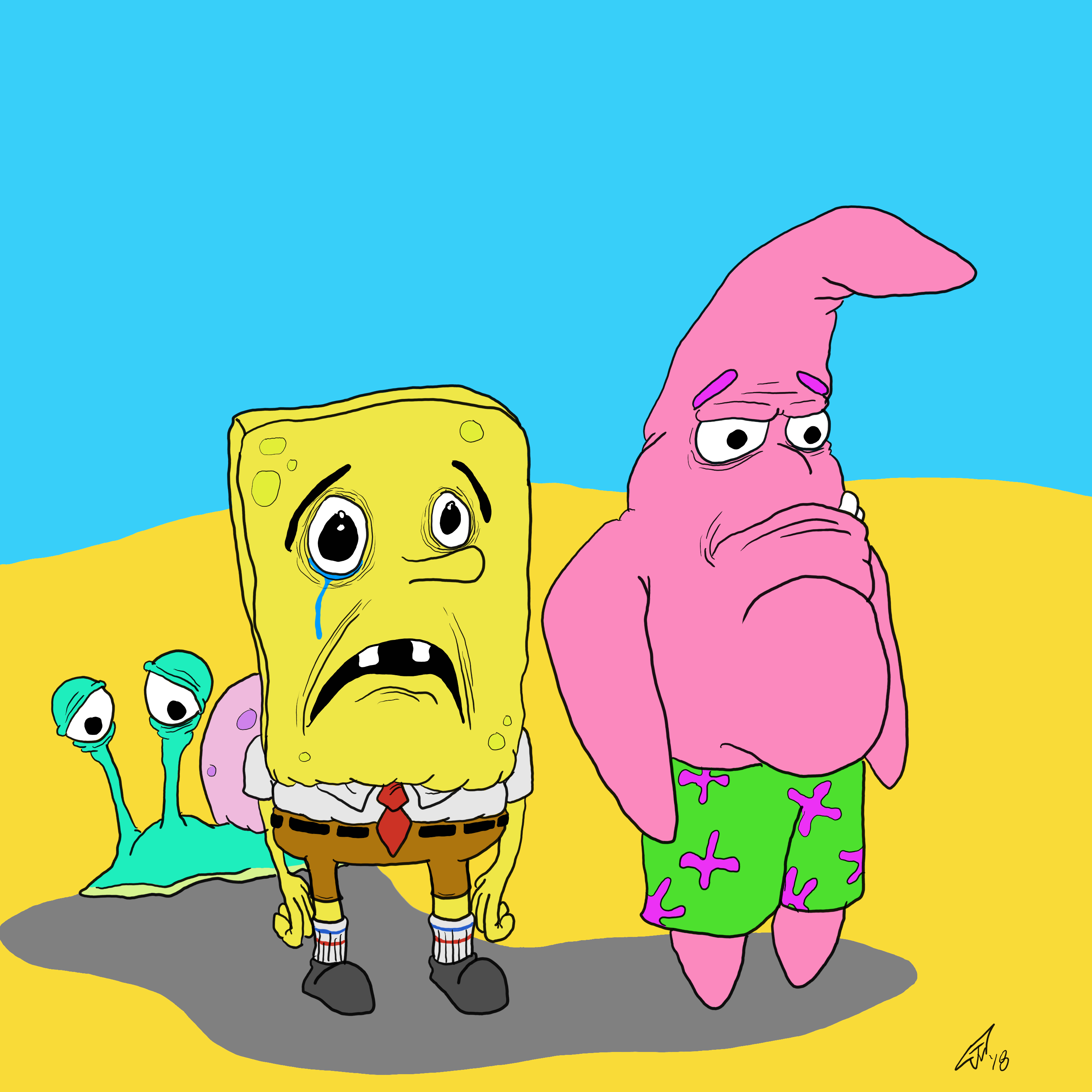 Spongebob Sad by EffoVex