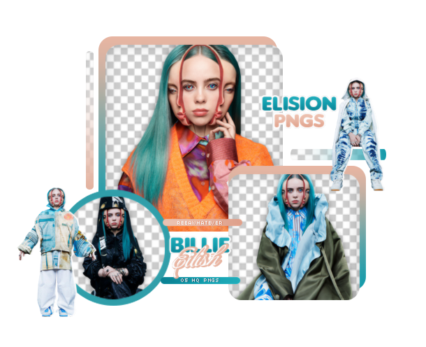 PACK PNG 584 // BILLIE EILISH by ELISION-PNGS on DeviantArt