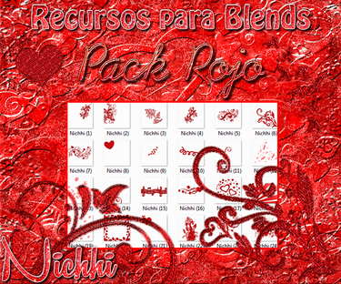 +Recursos para Blends #Pack Rojo