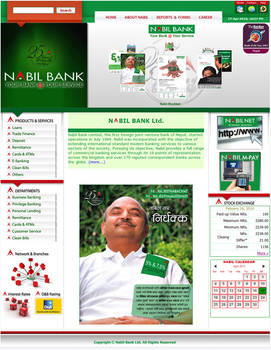 Website for a Bank.