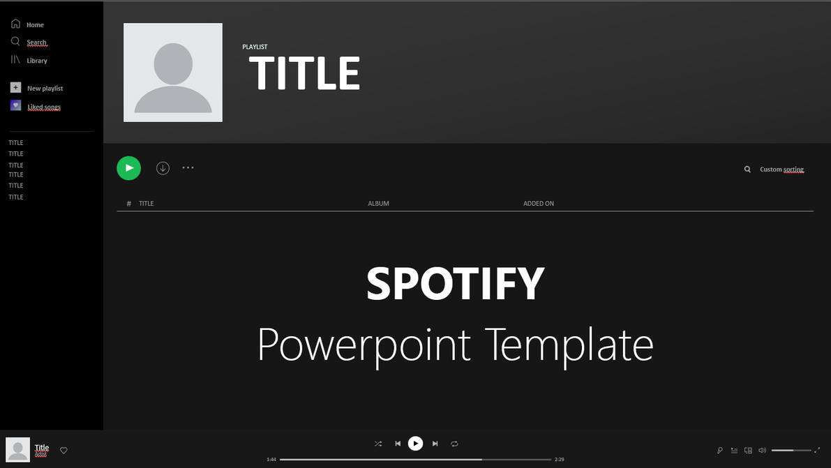  FREE Spotify Powerpoint Template By DraxasPPT On DeviantArt
