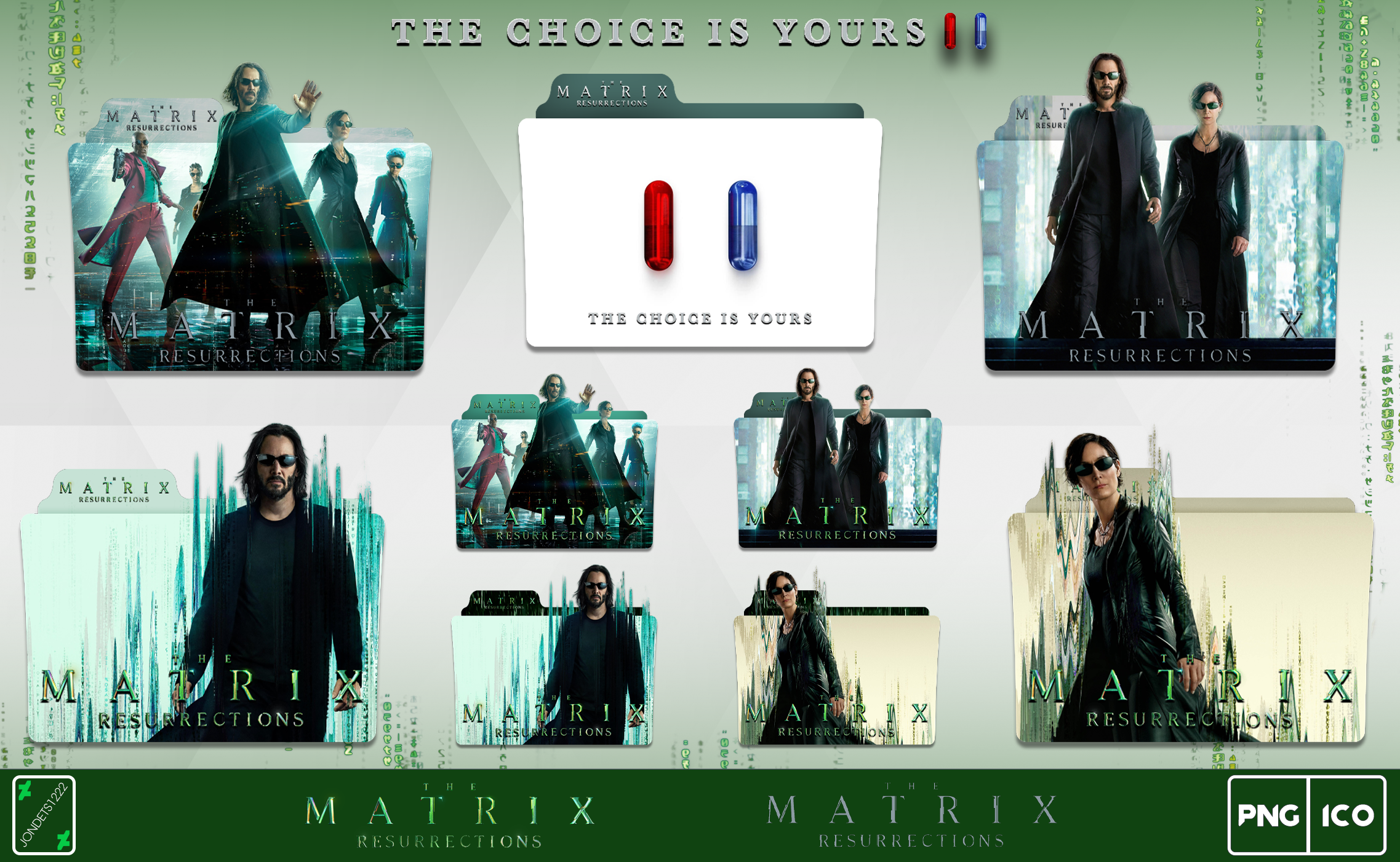 The Matrix Resurrections 2021 Folder Icon Pack by jondets1222 on DeviantArt
