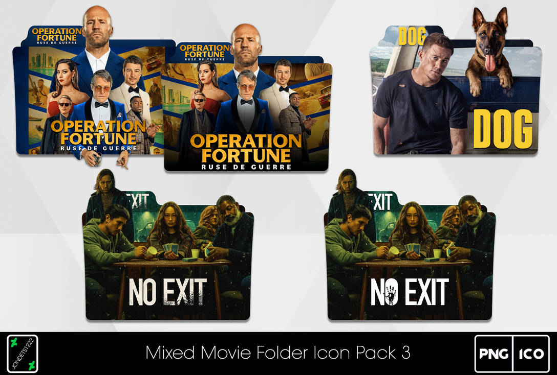 Mixed Movie Folder Icon Pack 3 by jondets1222 on DeviantArt