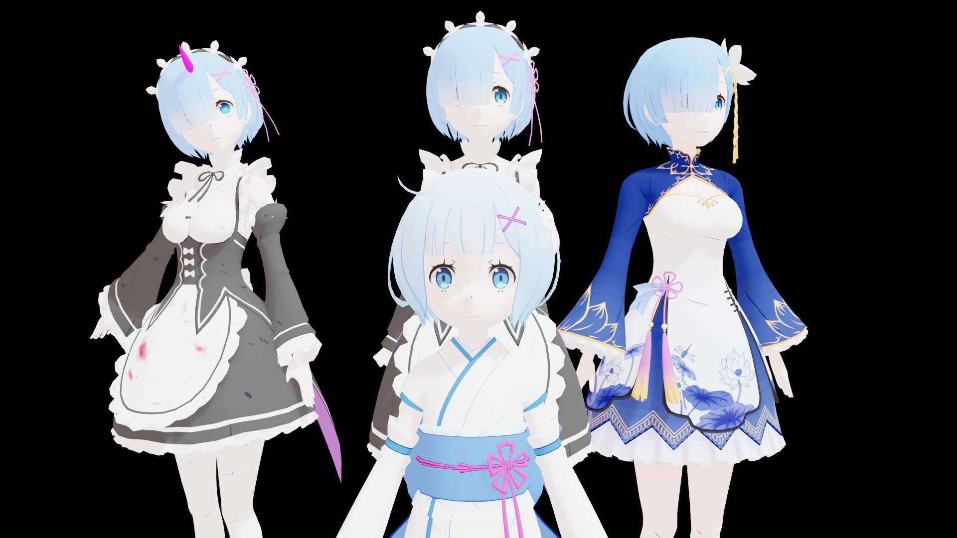 RZ Rem PACK mmd dl by lautaromero on DeviantArt