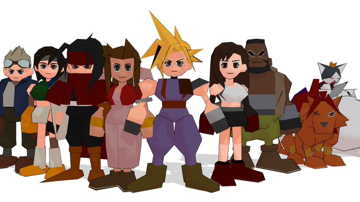 Final Fantasy 7 Pack Mmd Dl by lautaromero on DeviantArt