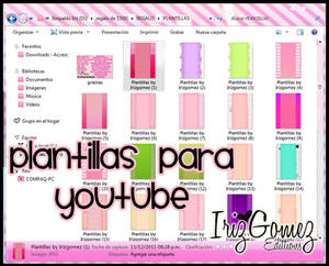 Plantillas para Youtube/Templates to the youtube