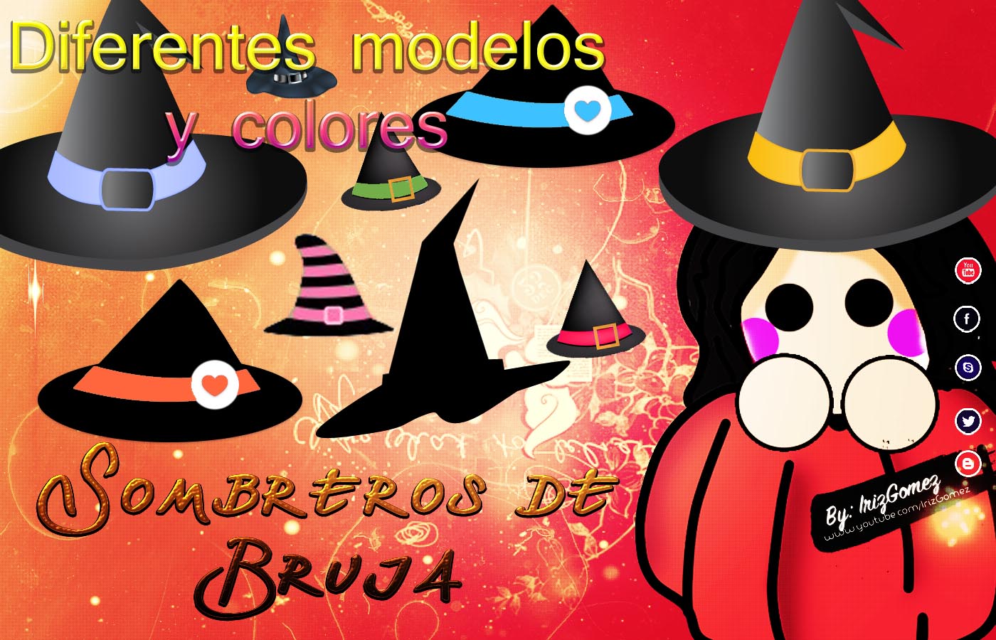 Sombreros/hats de Brujas Para Edicion Halloween