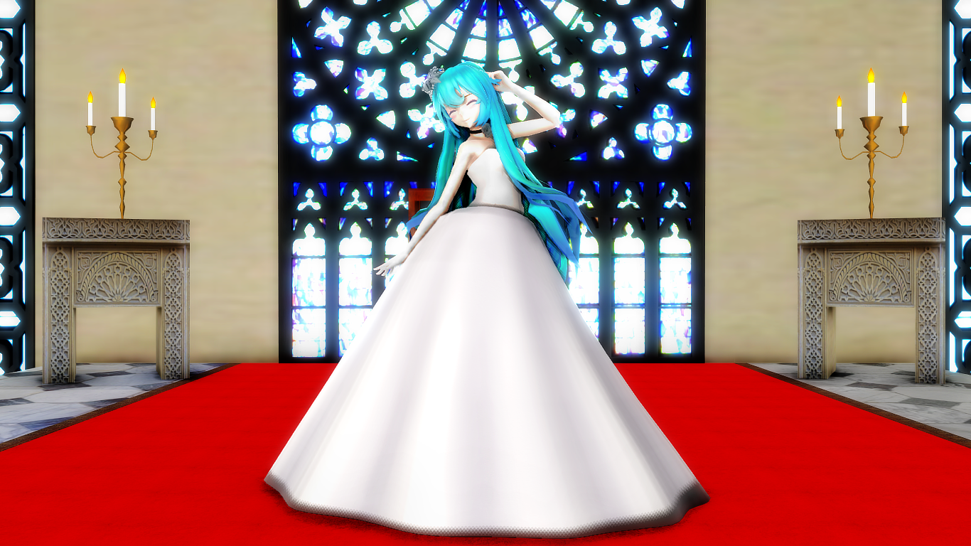 Tda Bride Miku Dl by Lillidblack on DeviantArt