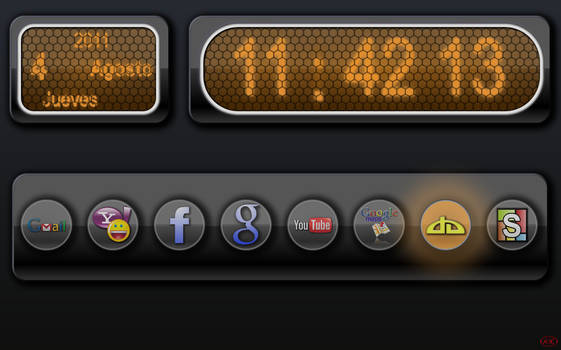 NIXIE clock start page