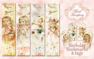 Maud Humphrey Birthday Bookmarks
