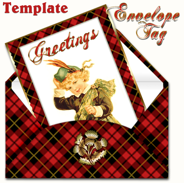 Envelope tag template