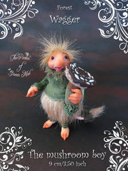 Miniature doll. Forest Wagger boy