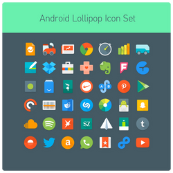 Android Lollipop Icon Set