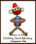 Holiday Sock Monkey by shd-stock