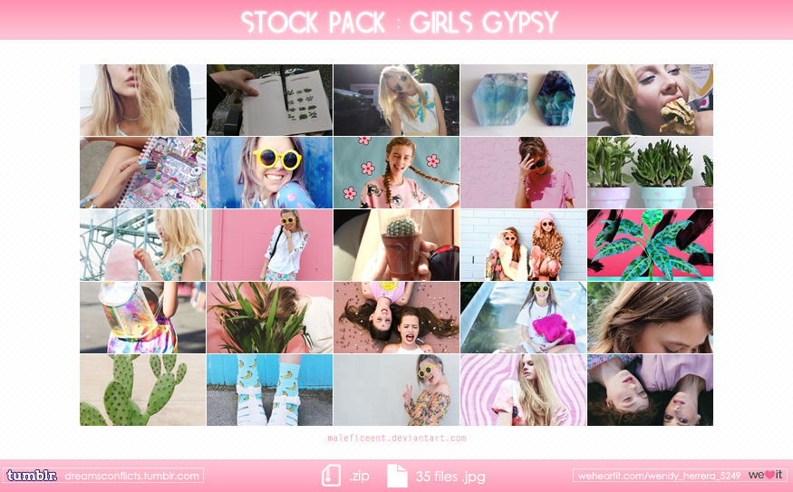 Stock pack: Girls gypsy.