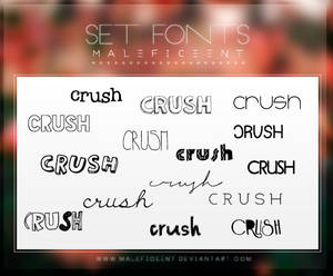 J. crush fonts