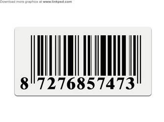 Barcode stickers PSD file