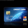 Blue Credit cards PSD file