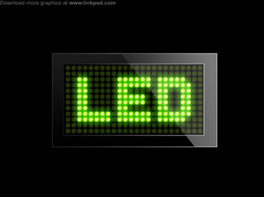 LED screen template PSD file