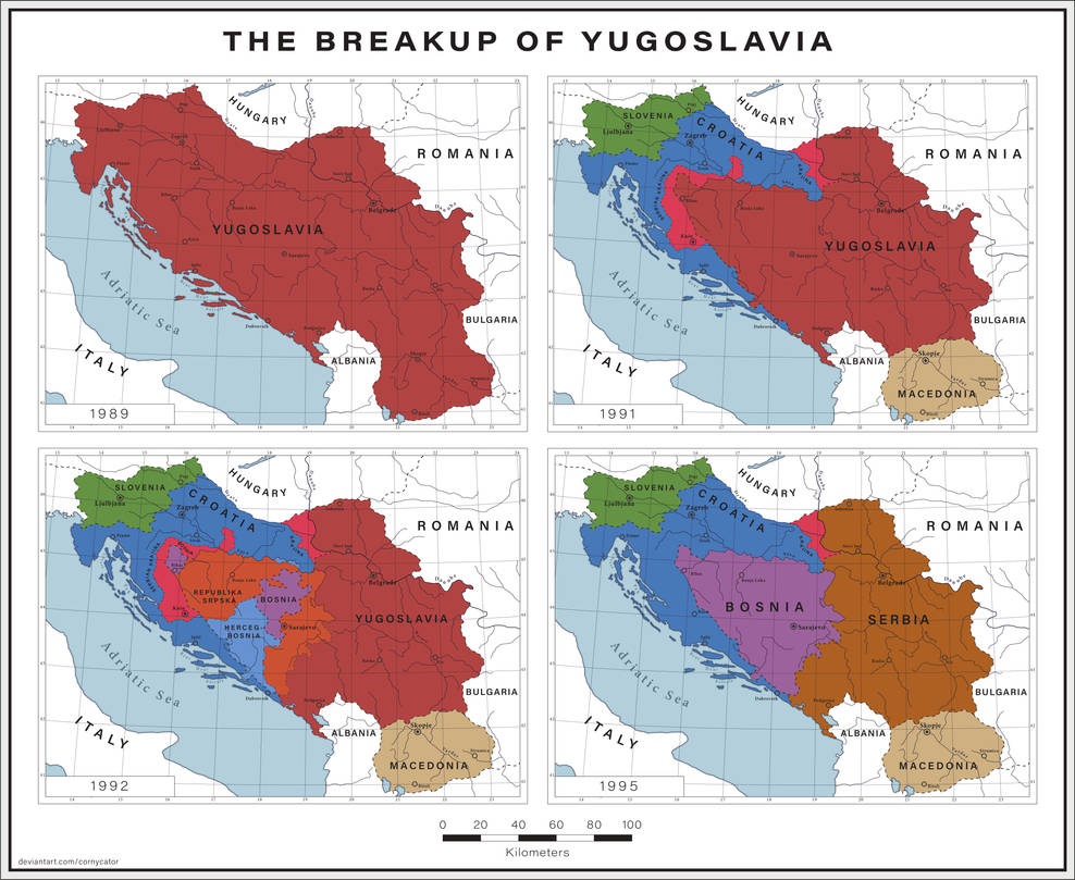 Breakup of Yugoslavia by Cornycator on DeviantArt