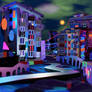 Night cityscape / 3D animation