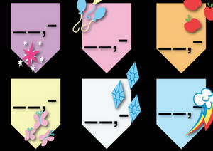 My Little Pony - Mane 6 Price tags